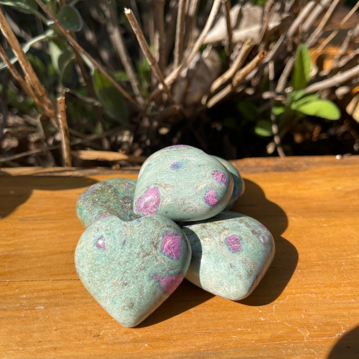 Ruby Fuchsite Heart