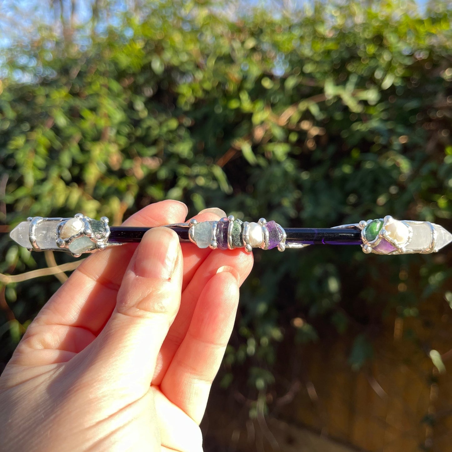 Ask, Believe, Receive - The Law of Attraction Wand - Healing Stone Beings