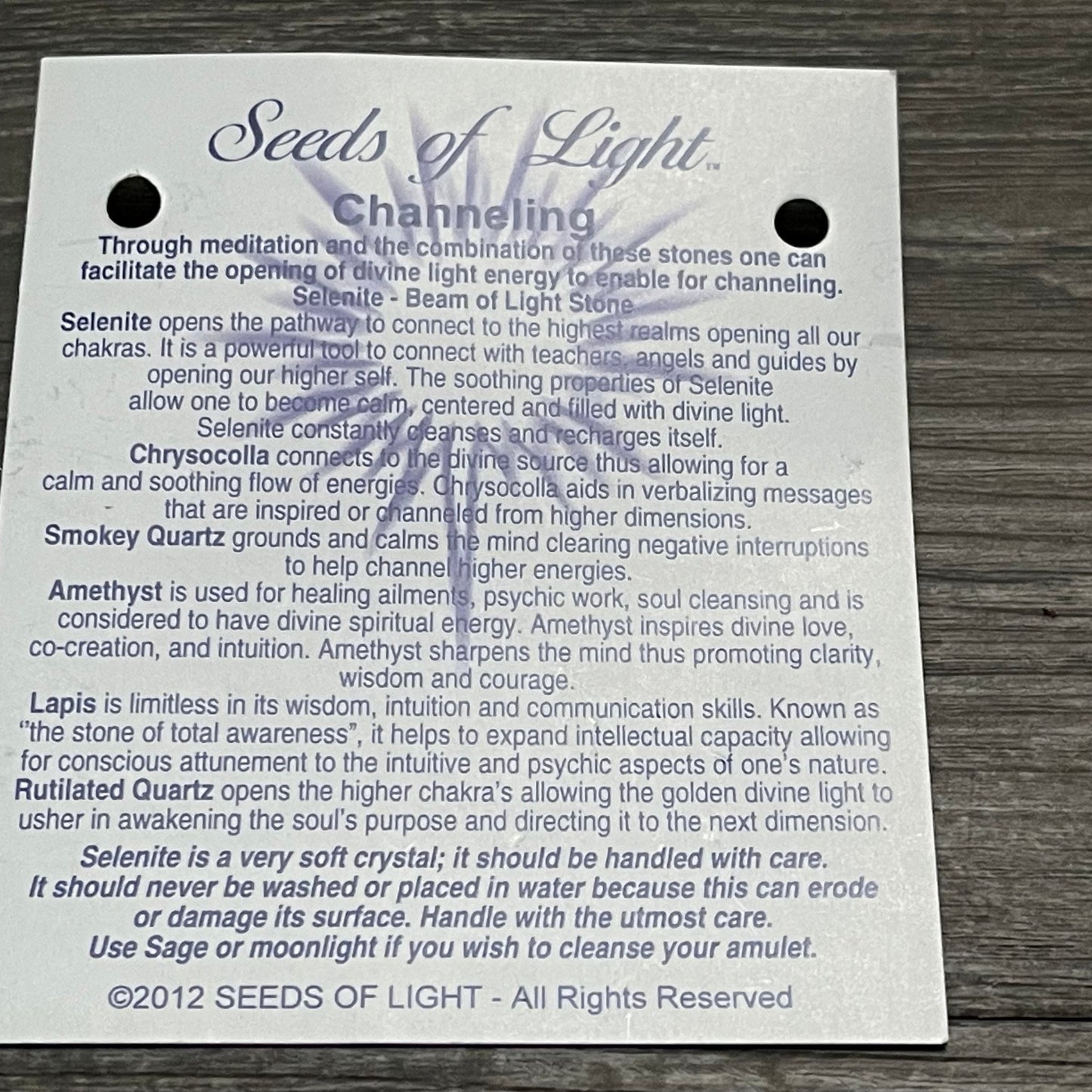 Channeling Pendant - Healing Stone Beings