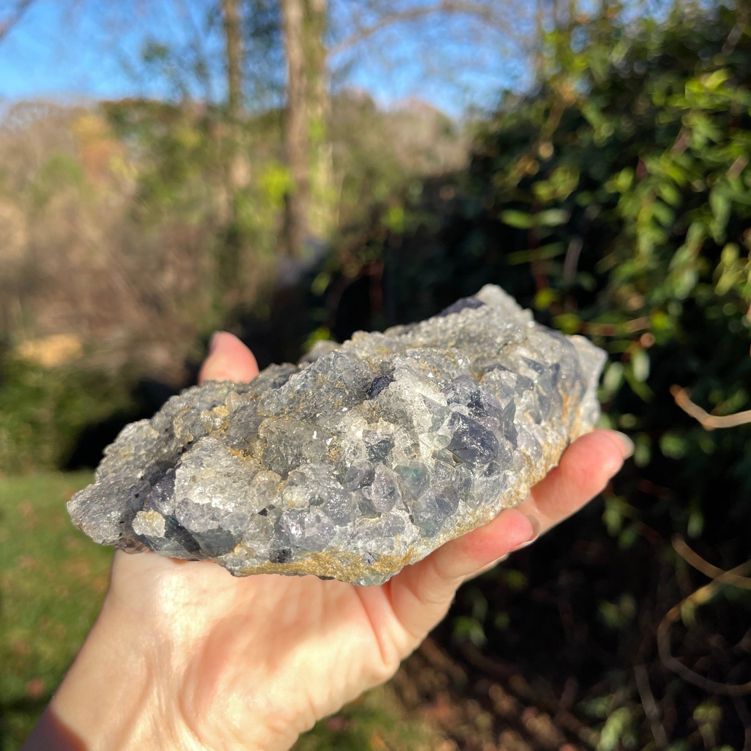 Druzy Quartz & Fluorite Nigeria - Healing Stone Beings