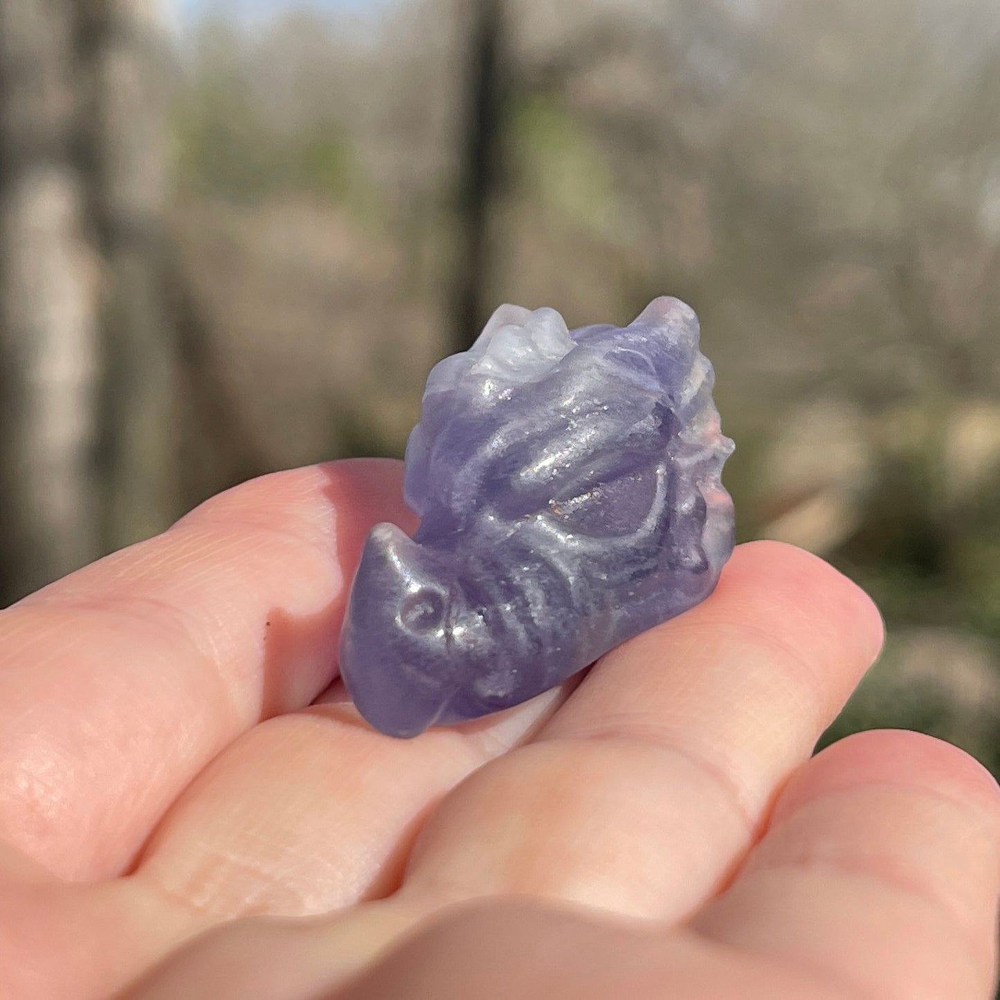 Fluorite Dragon Head - Healing Stone Beings