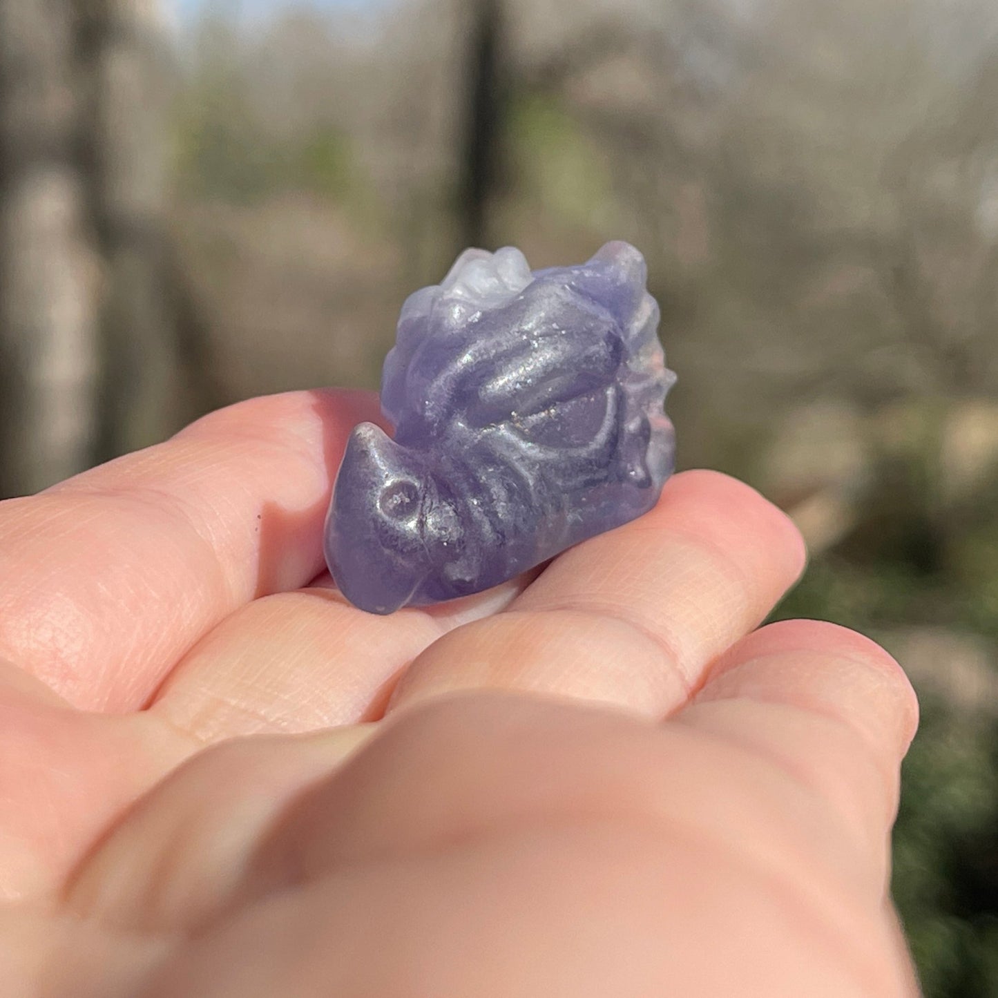 Fluorite Dragon Head - Healing Stone Beings