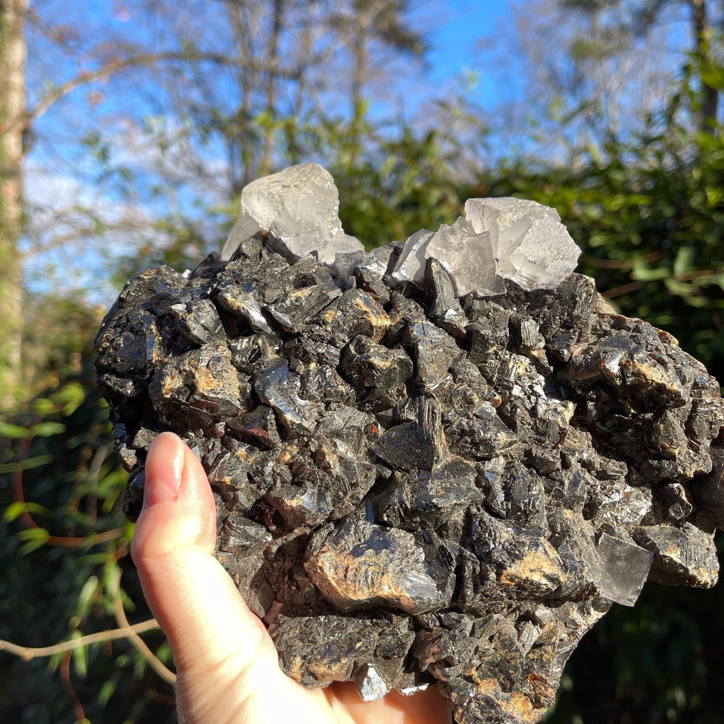 Fluorite with Sphalerite Elmwood Mine - Healing Stone Beings