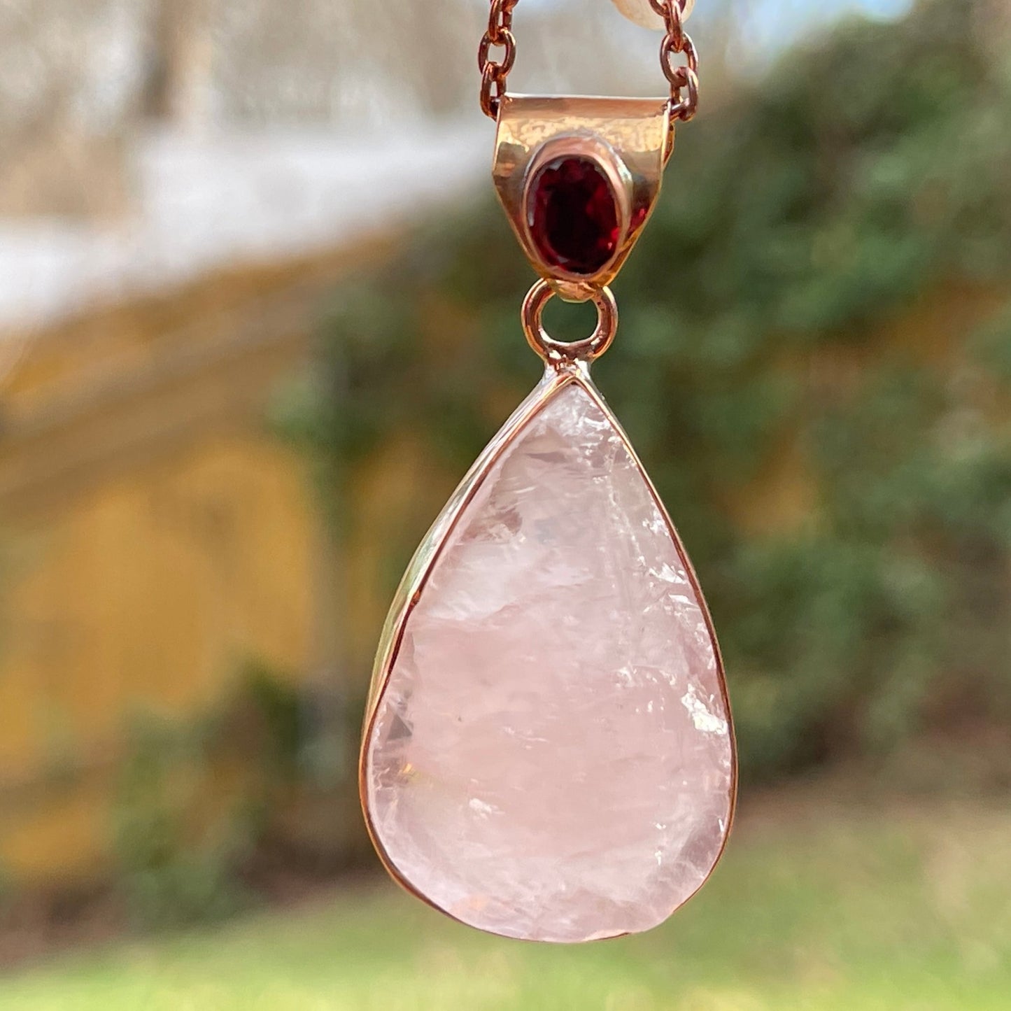 Rose Quartz Pendant - Healing Stone Beings