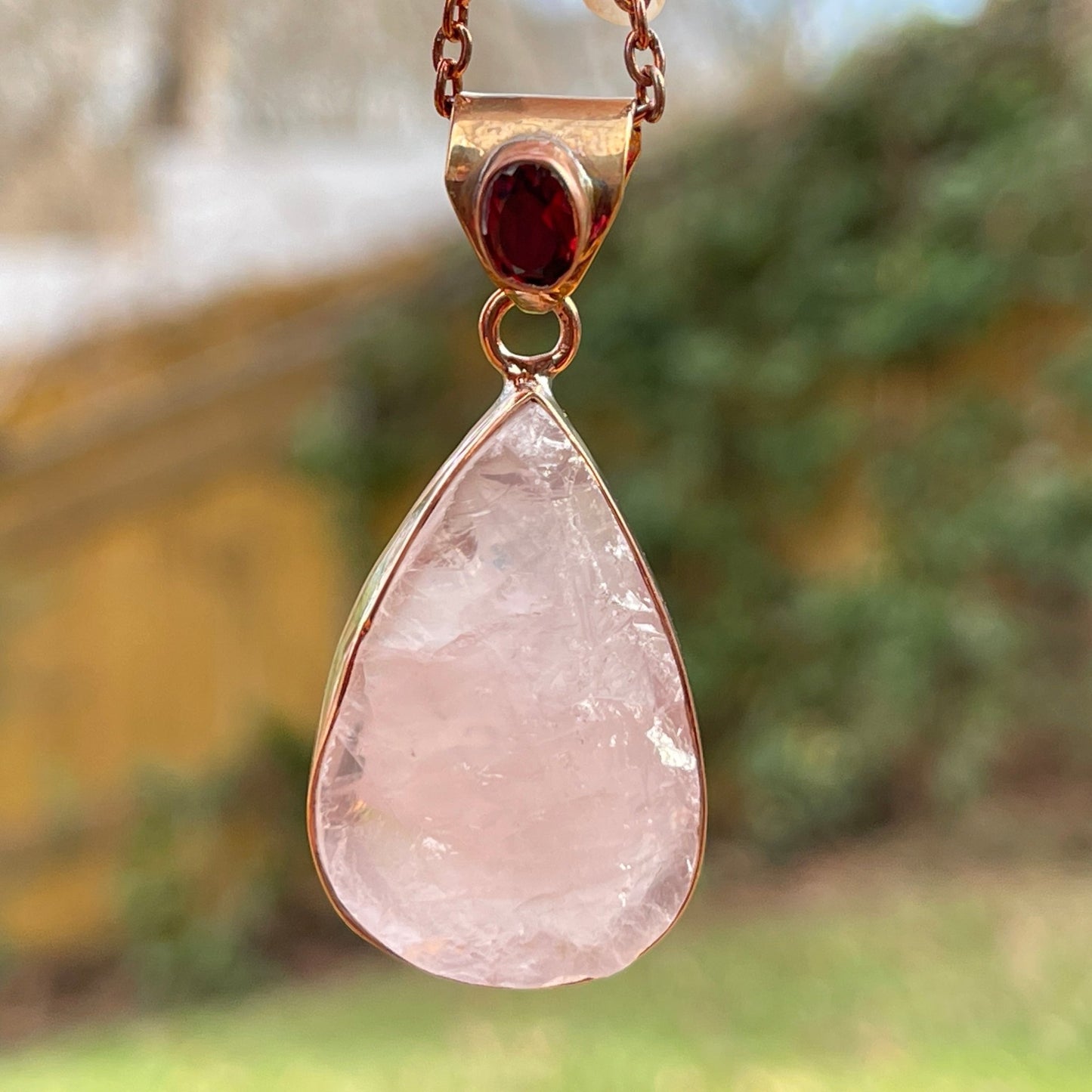 Rose Quartz Pendant - Healing Stone Beings