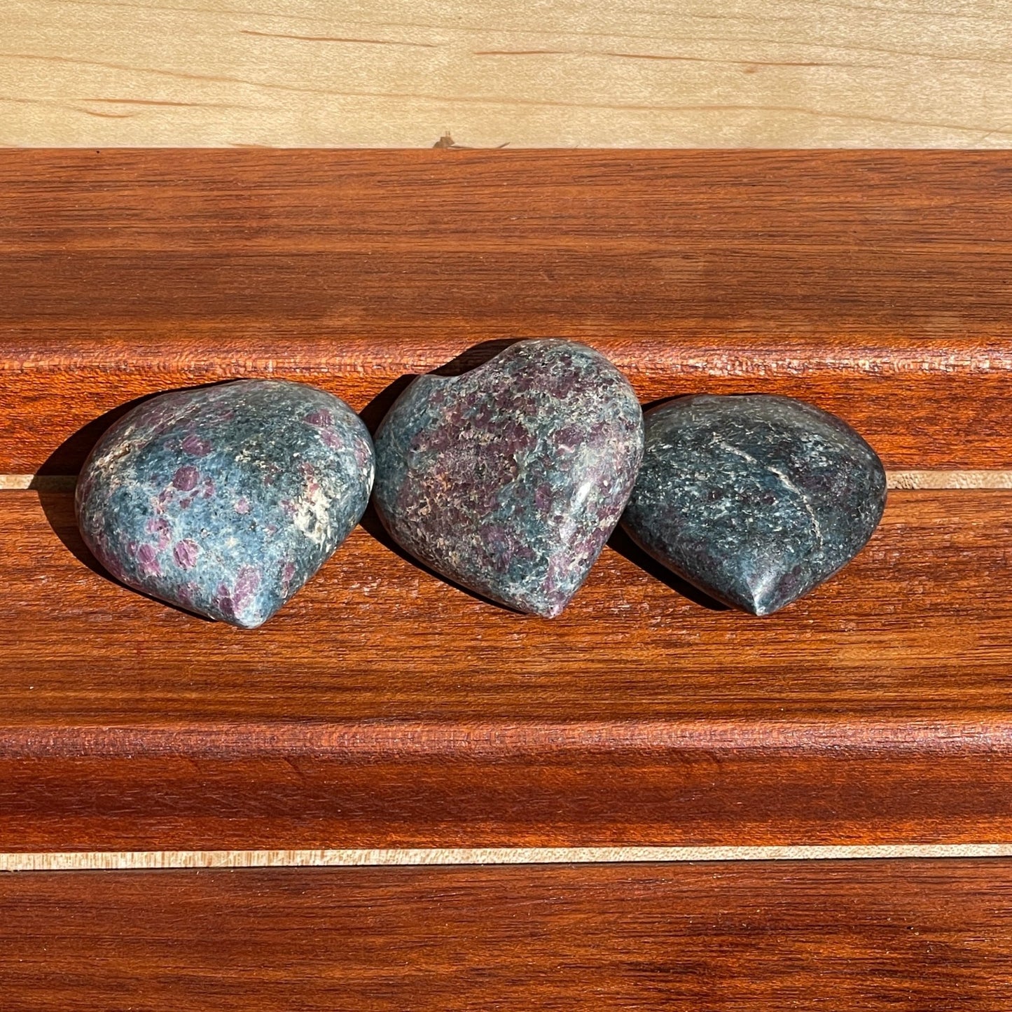 Ruby Kyanite Hearts - Healing Stone Beings