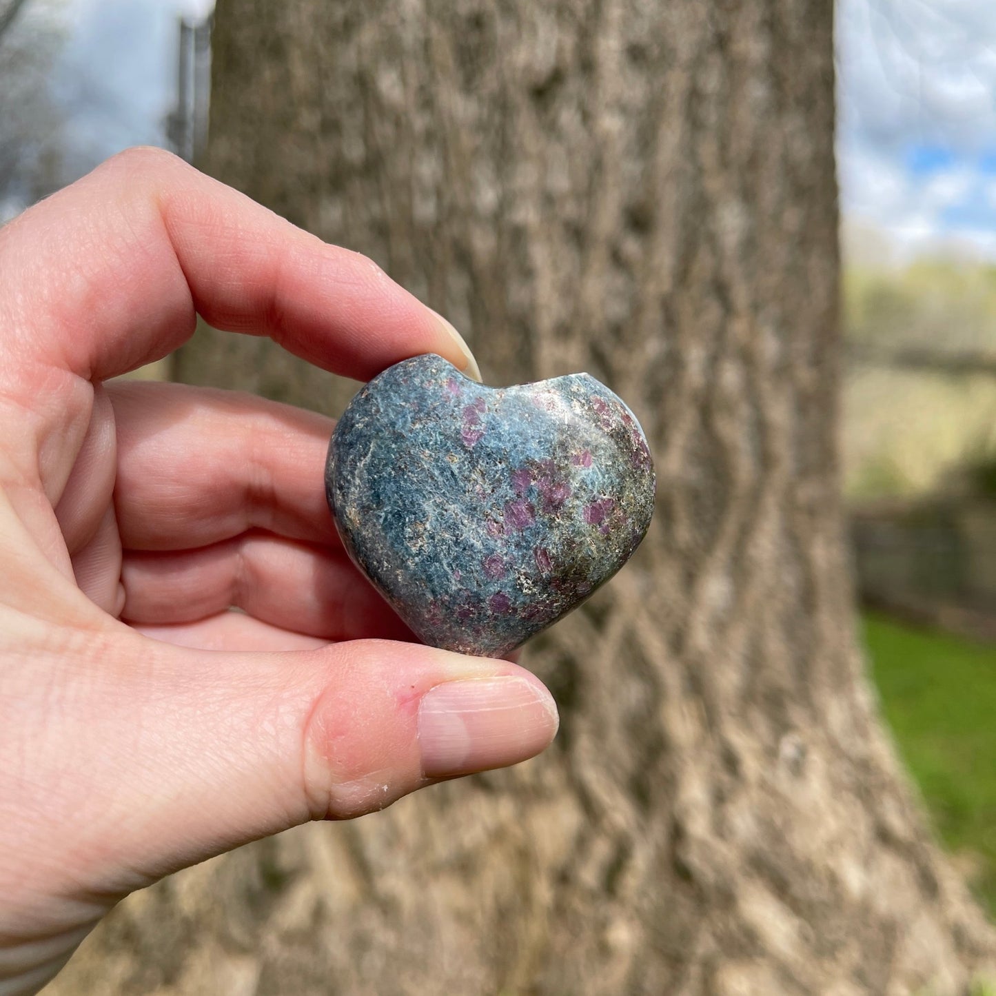 Ruby Kyanite Hearts - Healing Stone Beings