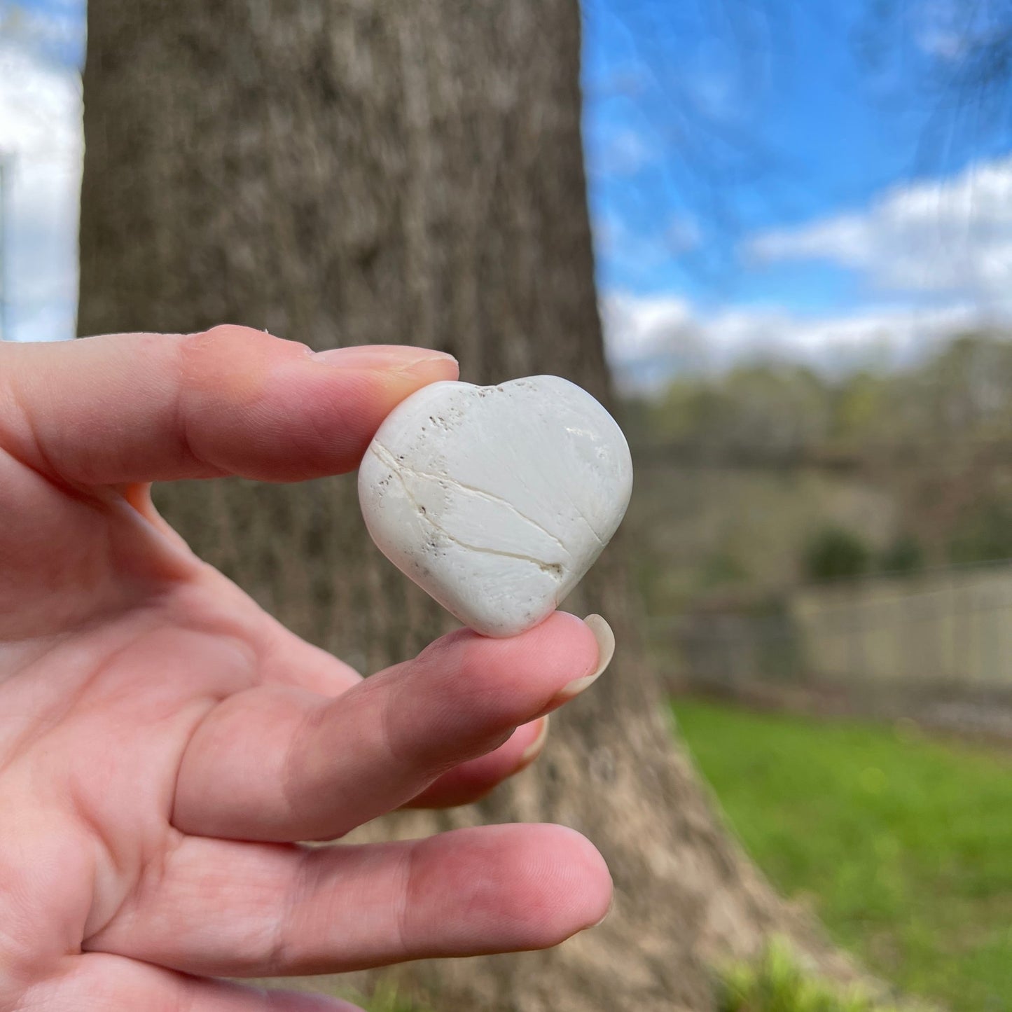 Scolecite Hearts - Healing Stone Beings