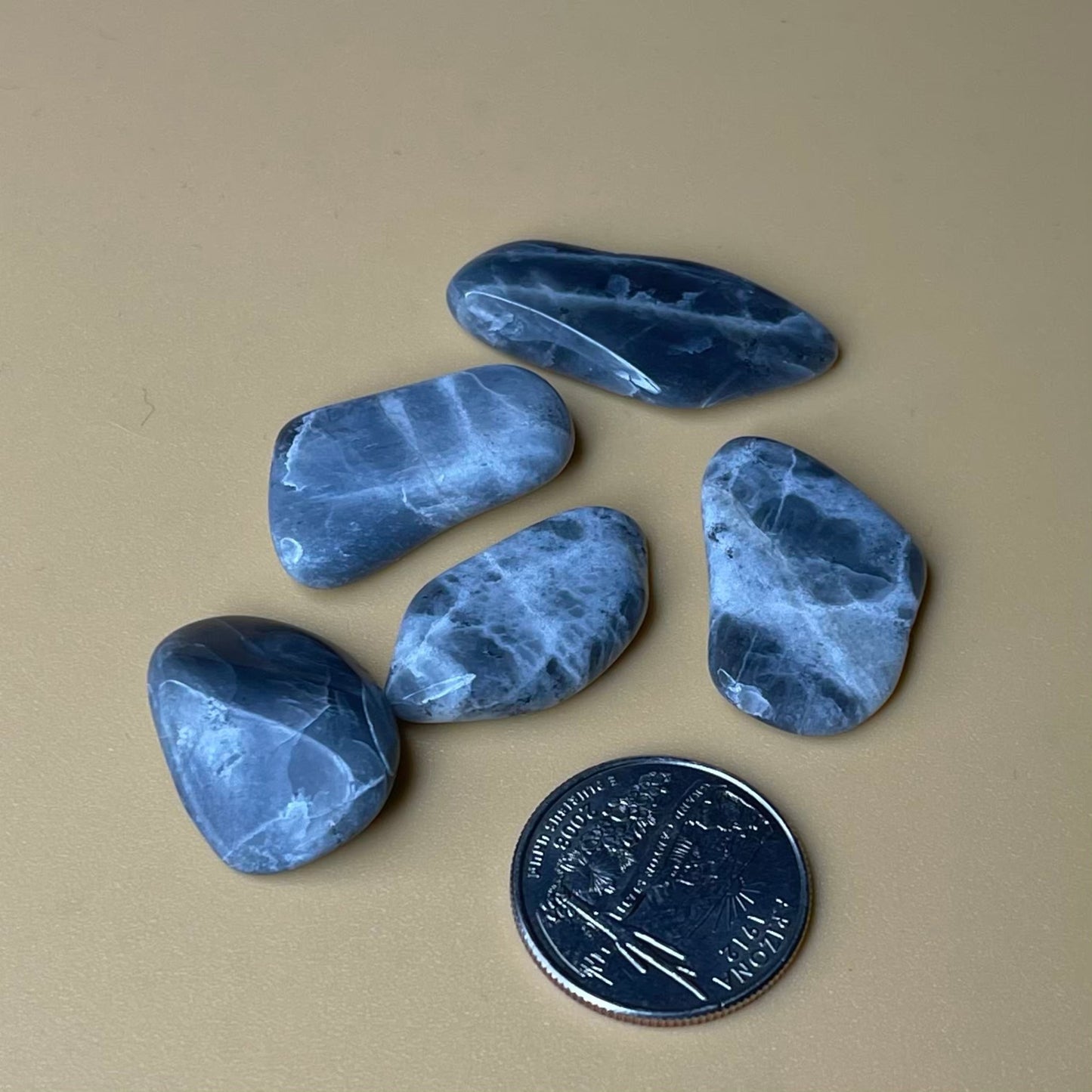Silver Moonstone Tumble - Healing Stone Beings