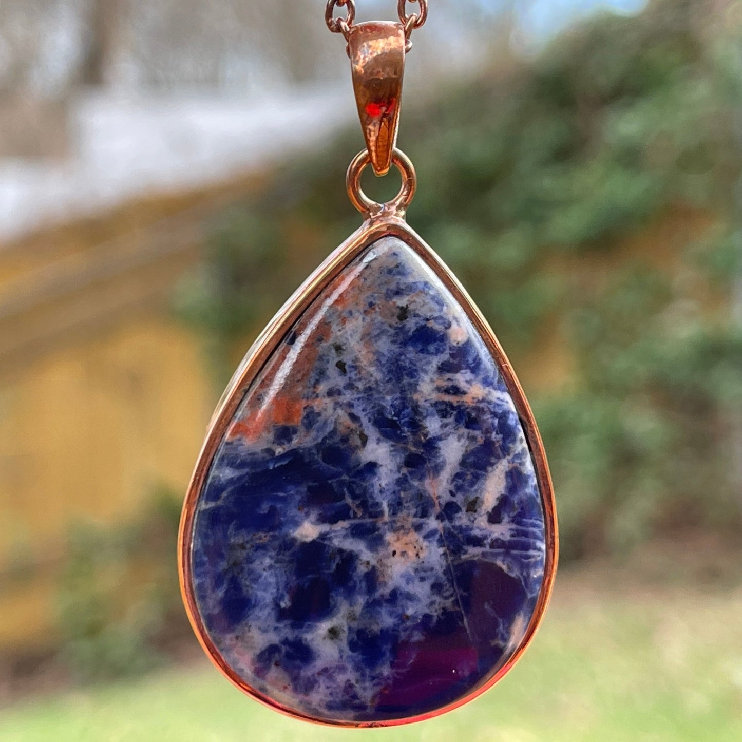 Sodalite Pendant - Healing Stone Beings