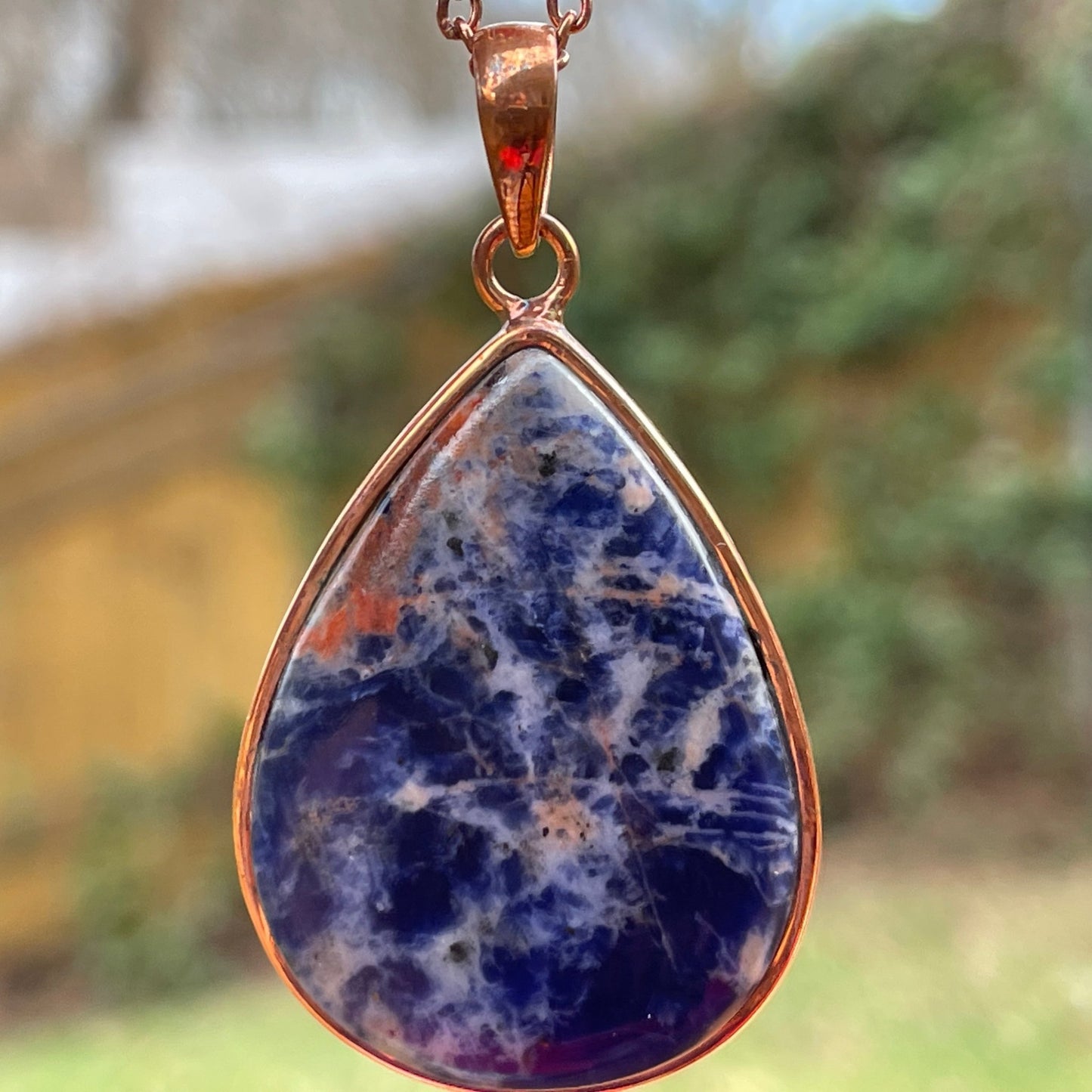 Sodalite Pendant - Healing Stone Beings