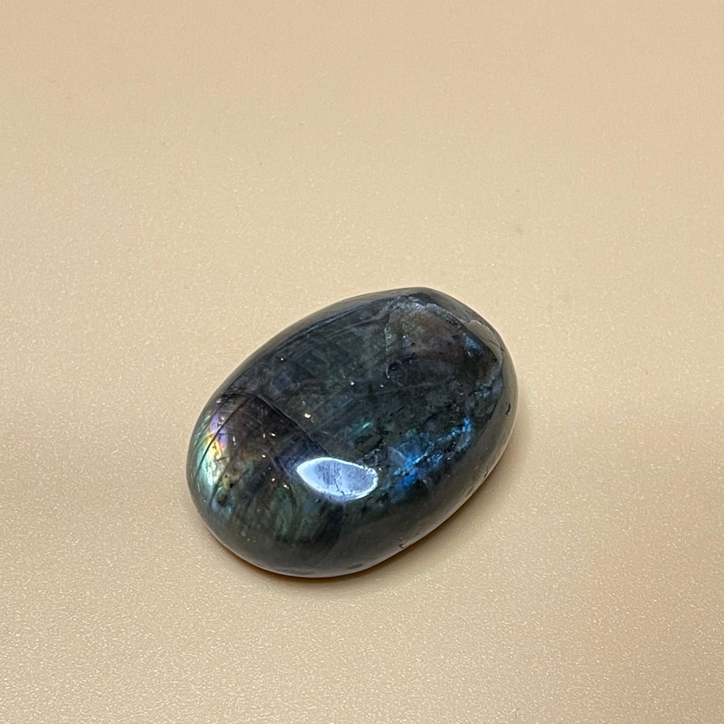 Spectralite Palm Stone - Healing Stone Beings