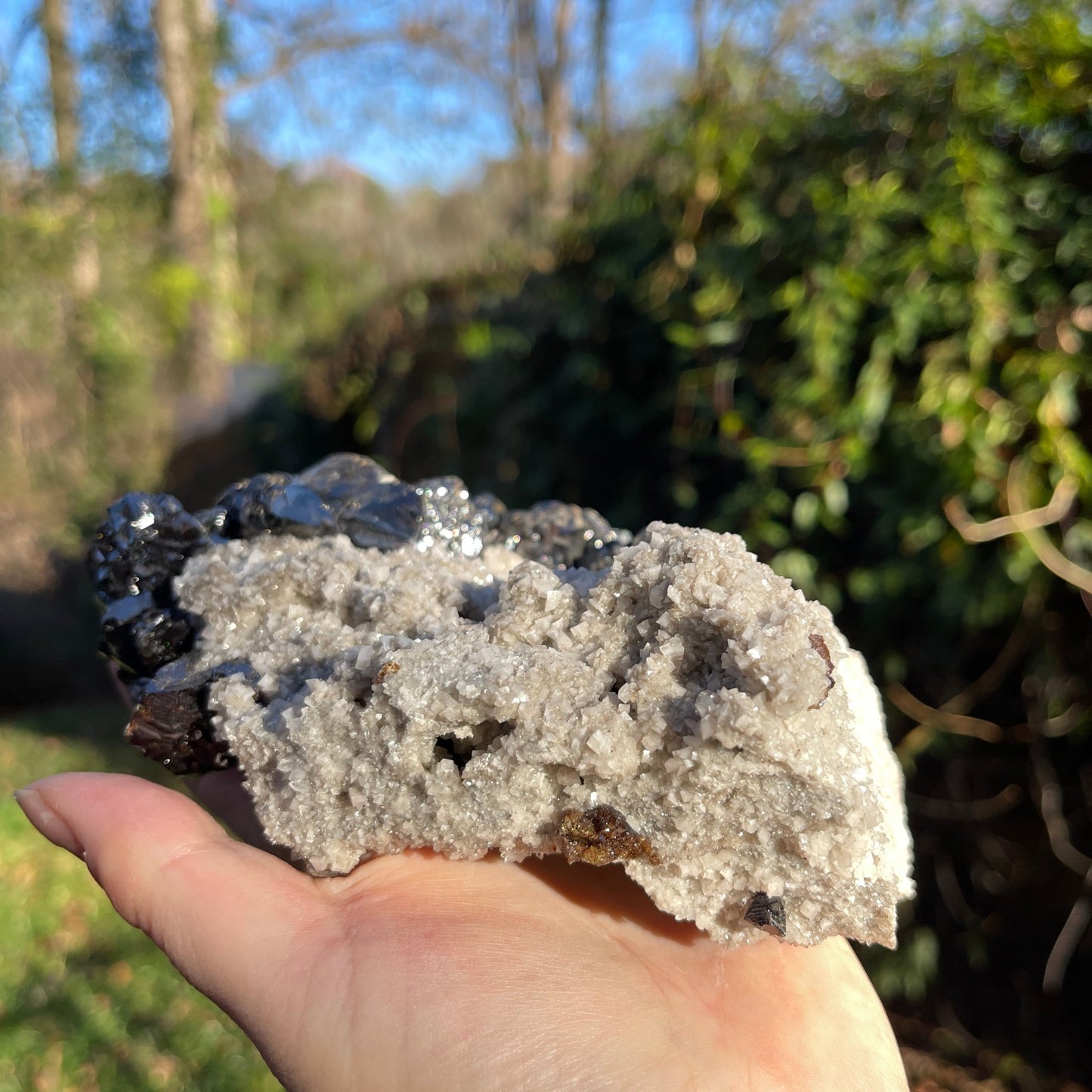 Sphalerite, Dolomite and Calcite Elmwood Mine - Healing Stone Beings