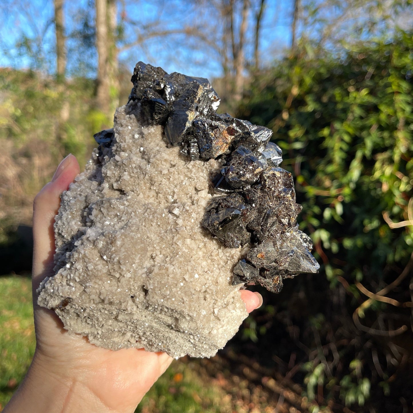 Sphalerite, Dolomite and Calcite Elmwood Mine - Healing Stone Beings