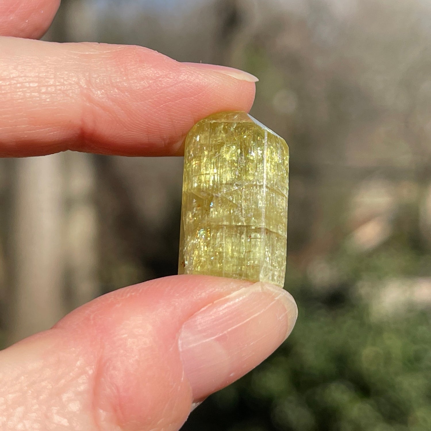 Yellow Apatite from Morocco - Healing Stone Beings