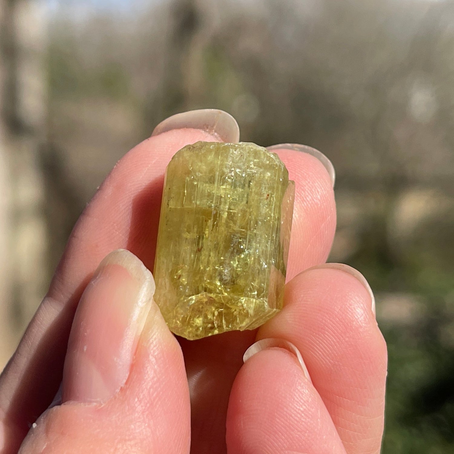 Yellow Apatite from Morocco - Healing Stone Beings