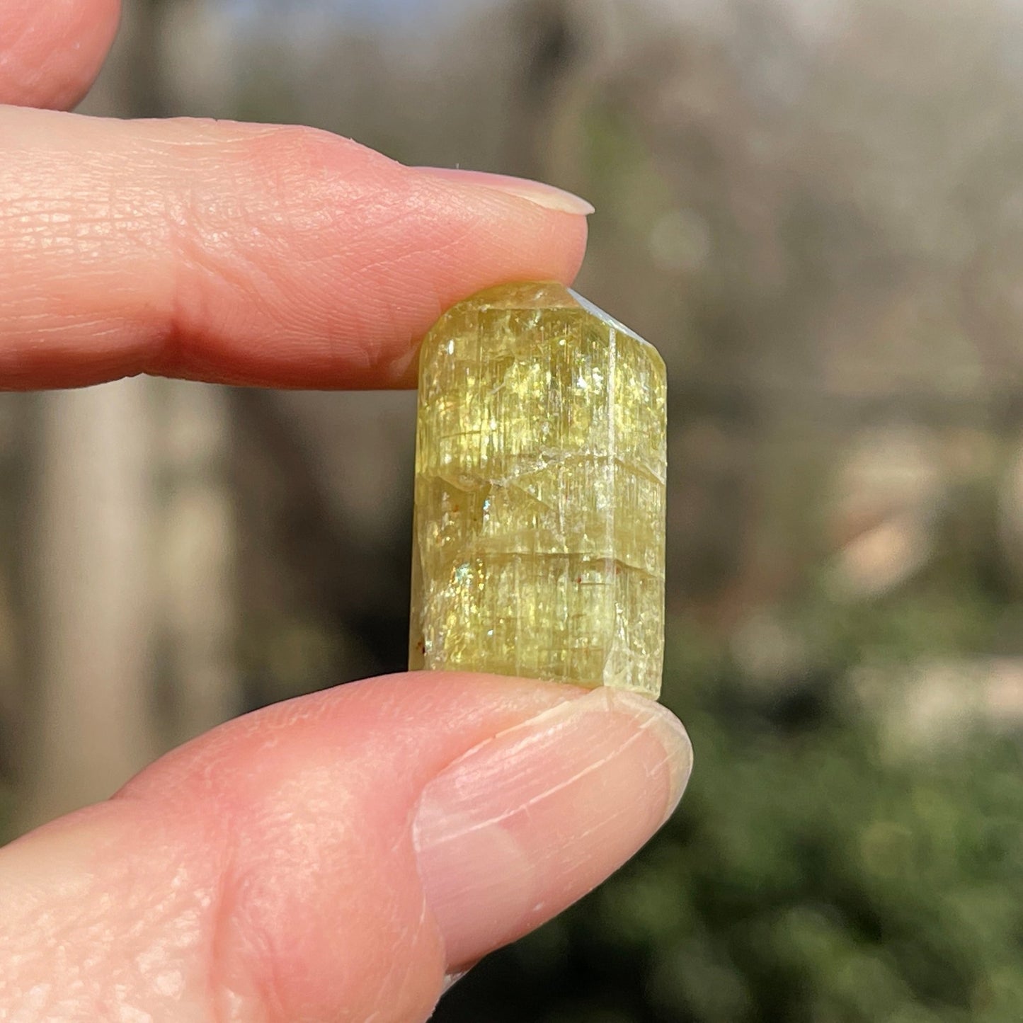 Yellow Apatite from Morocco - Healing Stone Beings