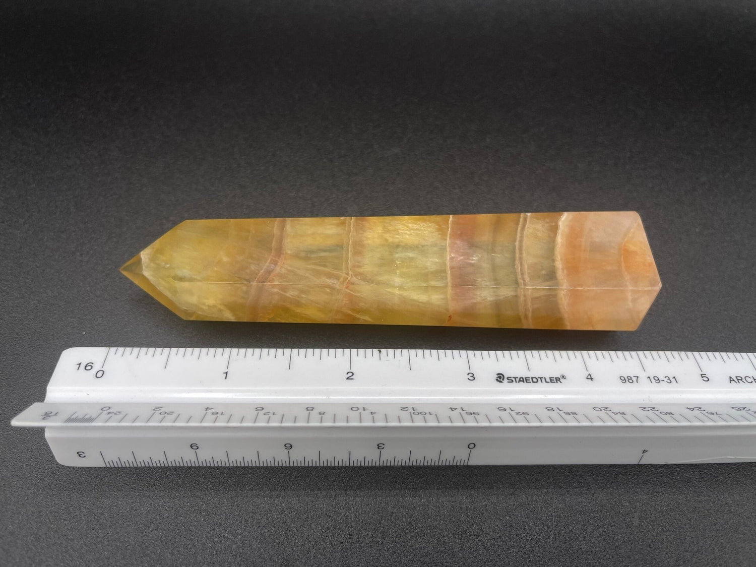 Yellow Fluorite Crystal Tower - Healing Stone Beings