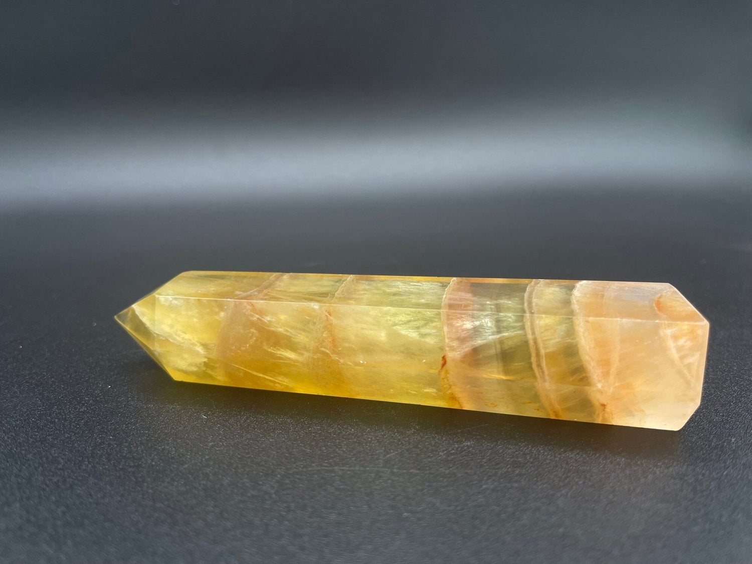 Yellow Fluorite Crystal Tower - Healing Stone Beings