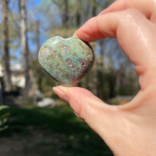 Ruby Fuchsite Heart