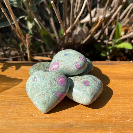 Ruby Fuchsite Heart