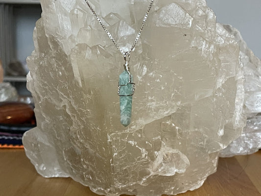 Amazonite Pendant - Healing Stone Beings