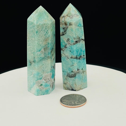 Amazonite Tower (Medium) - Healing Stone Beings