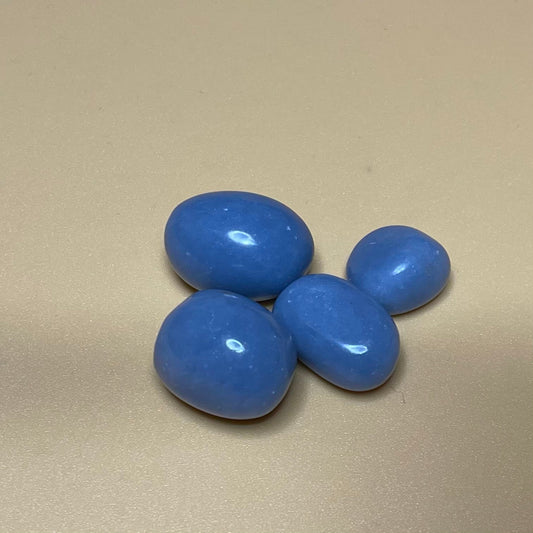 Angelite Palm Stone - Healing Stone Beings
