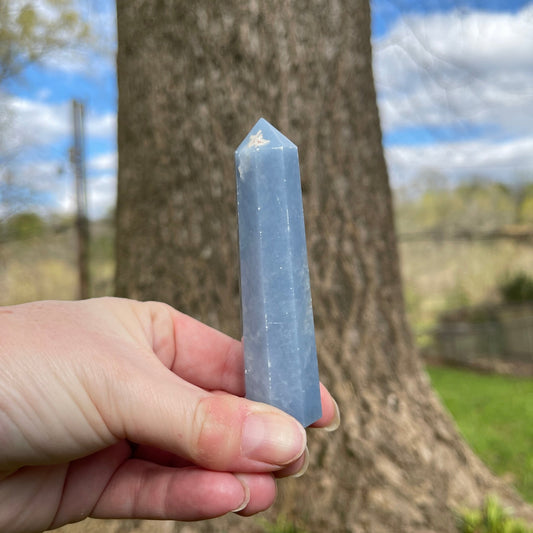 Angelite Tower - Healing Stone Beings