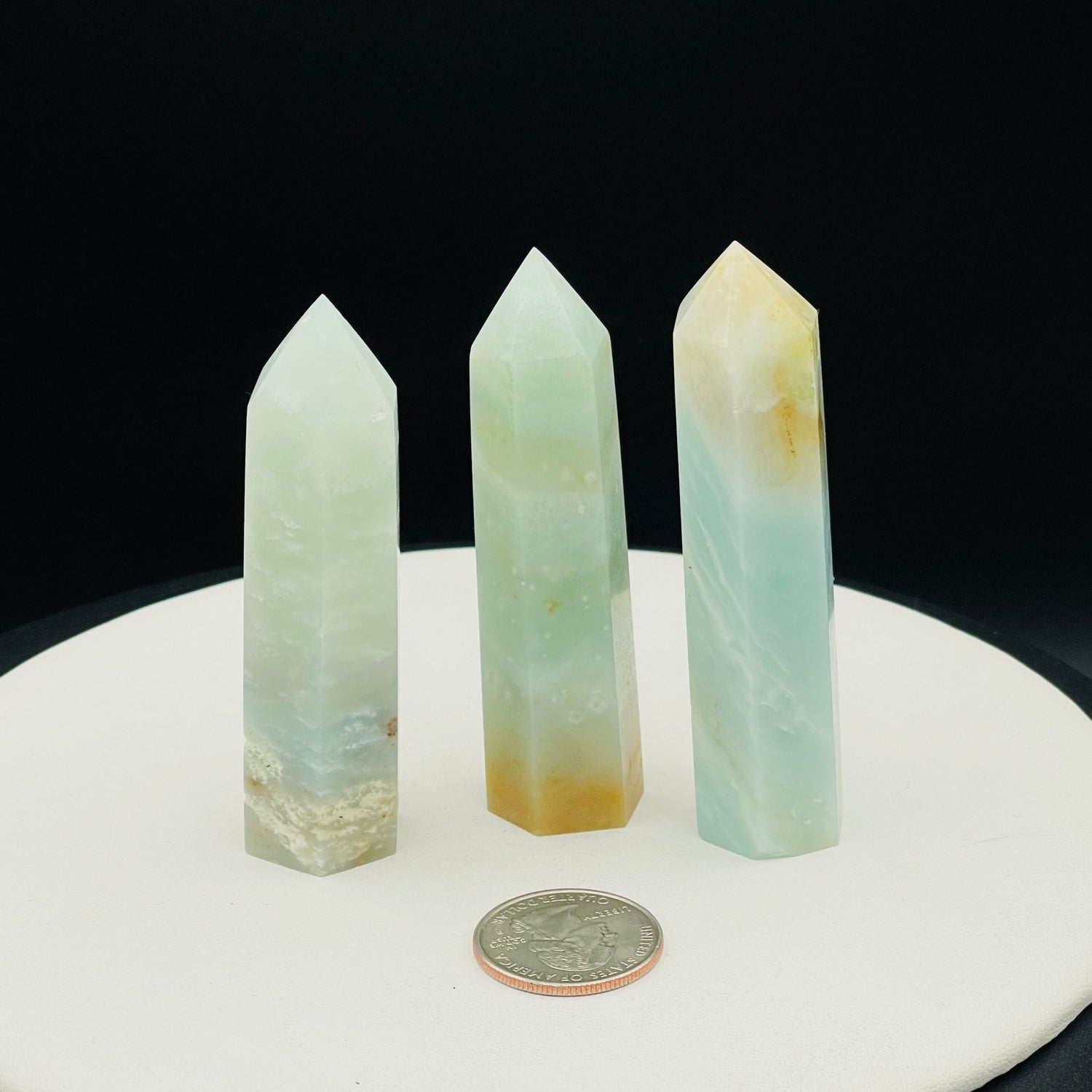 Blue Aragonite Towers (Small) - Healing Stone Beings