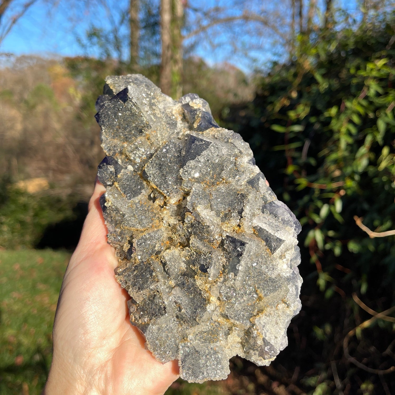 Druzy Quartz & Fluorite Nigeria - Healing Stone Beings