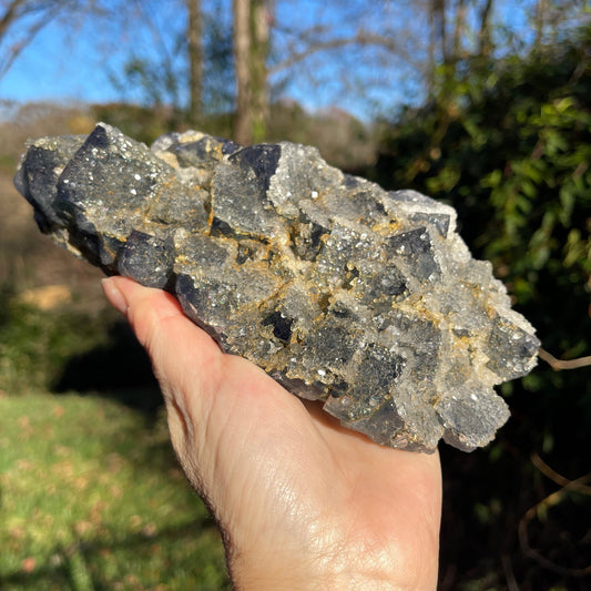Druzy Quartz & Fluorite Nigeria - Healing Stone Beings
