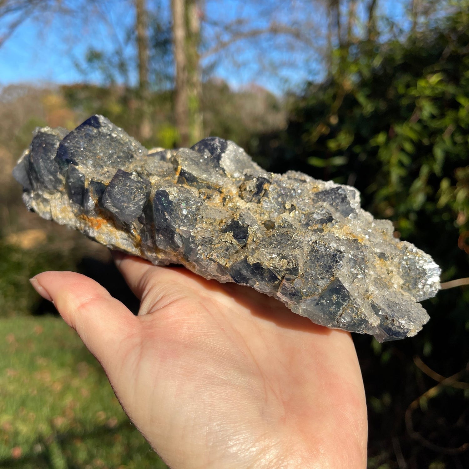 Druzy Quartz & Fluorite Nigeria - Healing Stone Beings