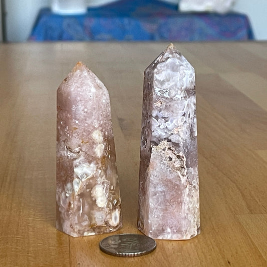 Flower Agate Tower (Medium) - Healing Stone Beings