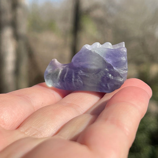Fluorite Dragon Head - Healing Stone Beings