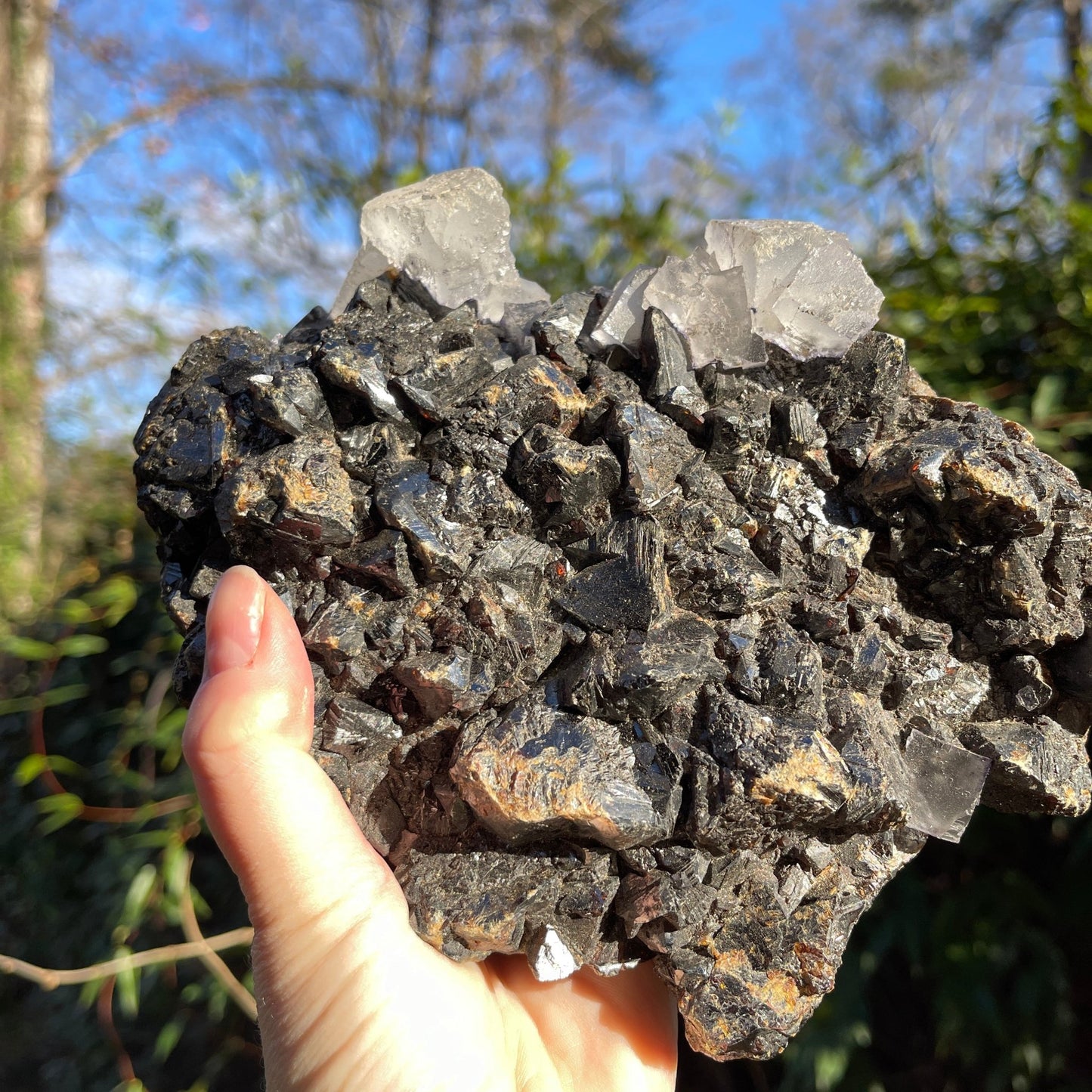 Fluorite with Sphalerite Elmwood Mine - Healing Stone Beings