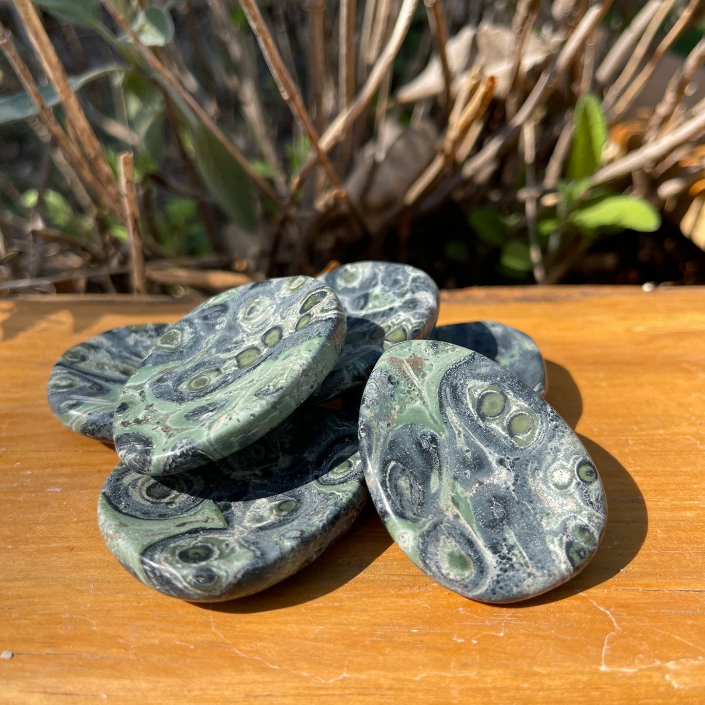 Kambaba Jasper Worry Stone - Healing Stone Beings