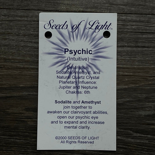 Psychic (Intuitive) Pendant - Healing Stone Beings