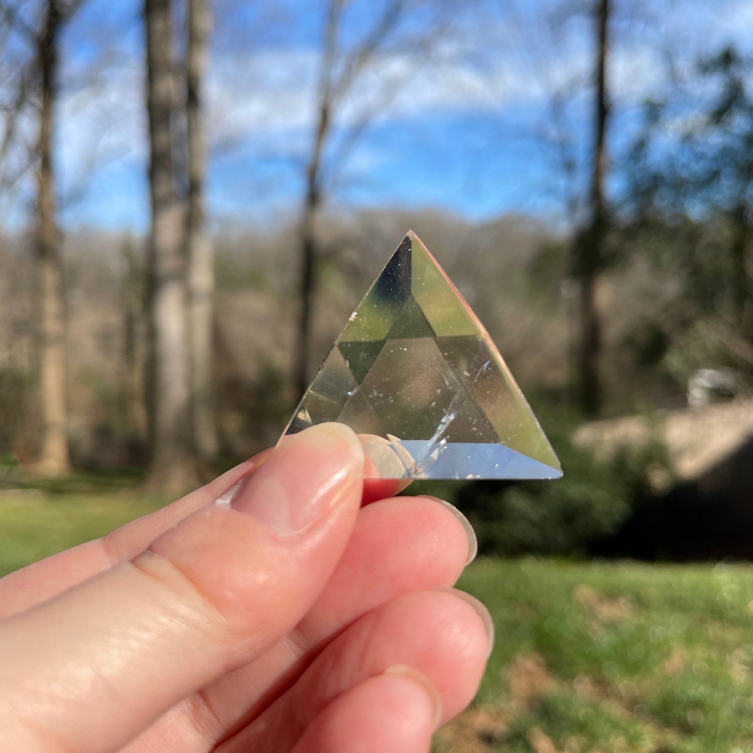 Quartz Channeling Triangle - Healing Stone Beings