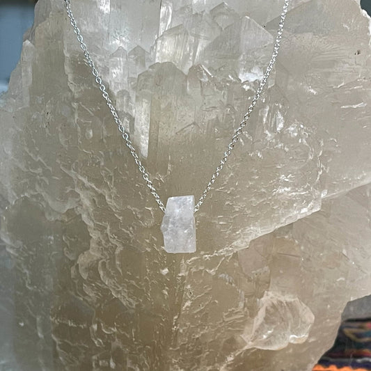 Raw Moonstone Necklace - Healing Stone Beings